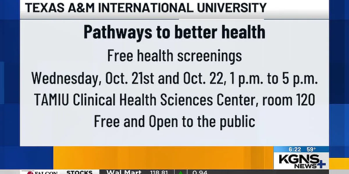 TAMIU to host 2-day health fair with student-led screenings