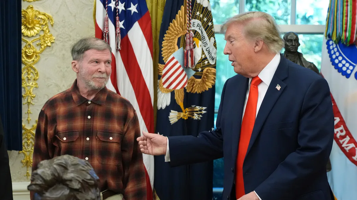 Trump meets with freed Russian prisoner Stephen Hubbard in the Oval Office