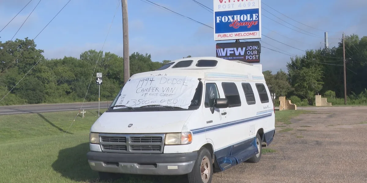 A van that served as a veteran's home is now fueling relief for Brazos Valley vets