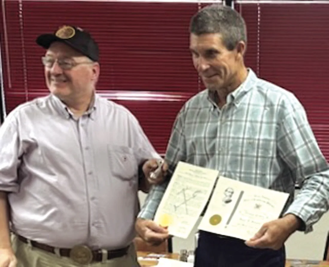 Local SCV Camp honors Compatriot for restoring ancestor's grave and Wilderness Cemetery