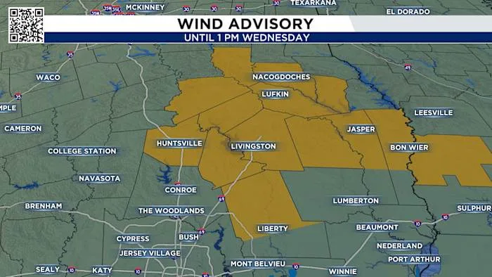 Gusty winds expected in counties NE of Houston as Tropical Storm Edouard moves inland