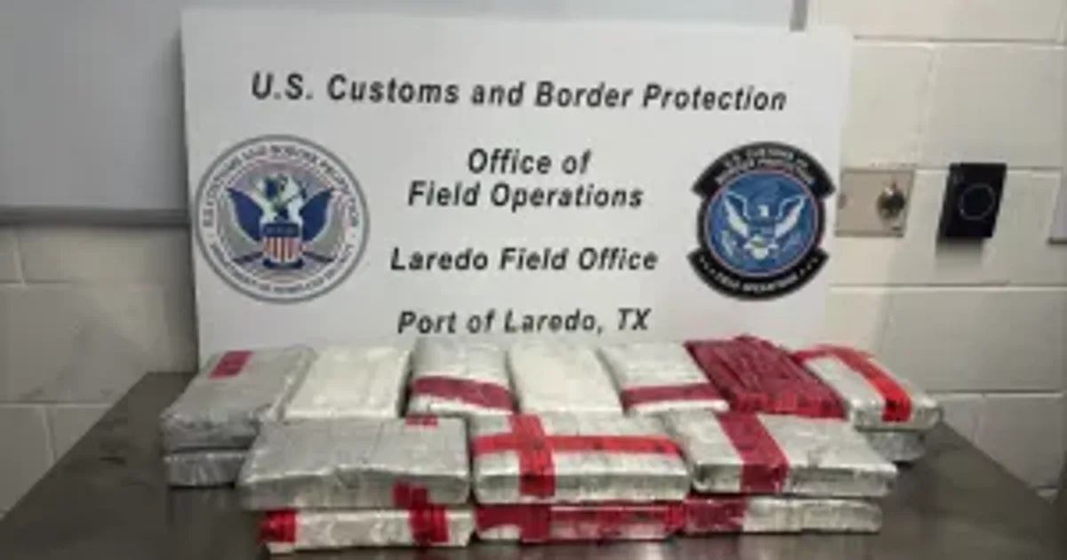 CBP officers seize $290K worth of cocaine at Laredo Port of Entry