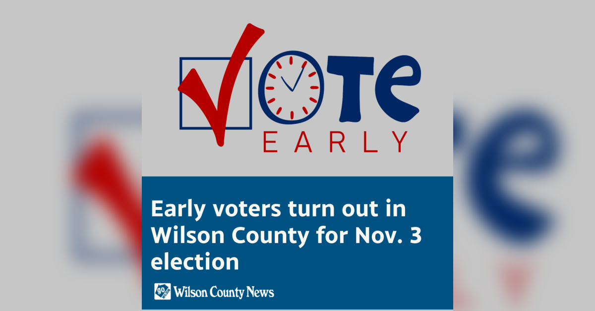 Early voters turn out in Wilson County for Nov. 3 election