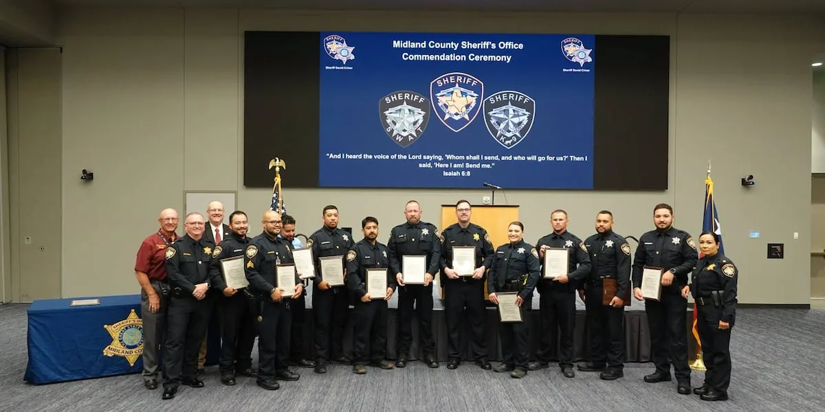 Midland County deputies honored for actions during June 12 shooting