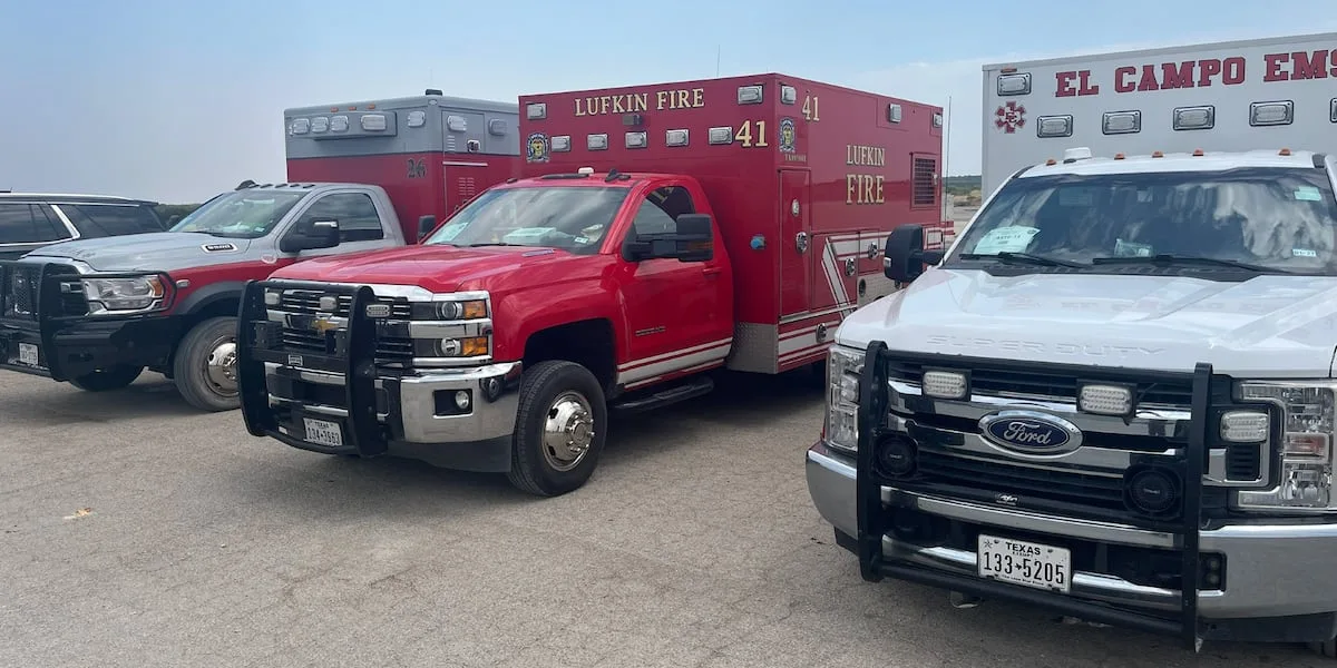 Lufkin FD deploys 5 firefighters to help battle north-central Texas fires