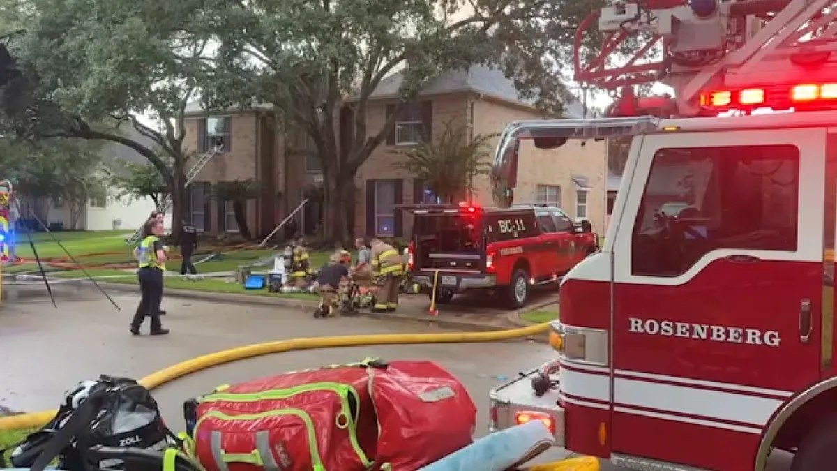Fort Bend County home destroyed by fire sparked by lightning strike during storms, officials say