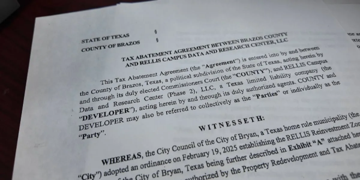 Brazos County commissioners approve new owner for RELLIS data center - here's what it means for your wallet