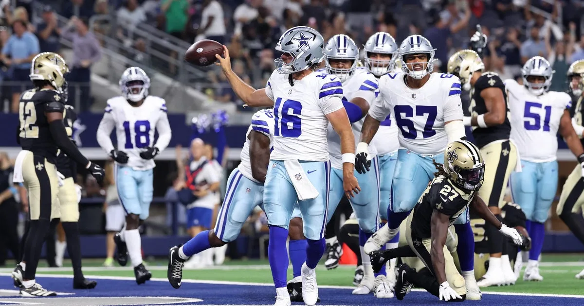 Cowboys rally falls short in 27-24 preseason loss to Saints