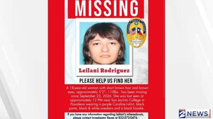 San Jacinto College student Leilani Rodriguez is missing