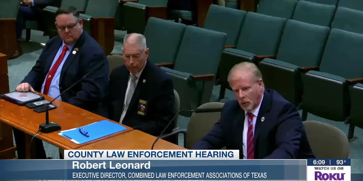 State lawmakers hear testimony on challenges facing county law enforcement