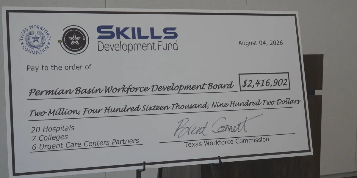 $2.4M Texas Workforce Commission grant targets healthcare employment gap in West Texas