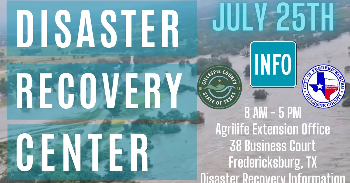 Disaster Recovery Center to open Saturday in Fredericksburg
