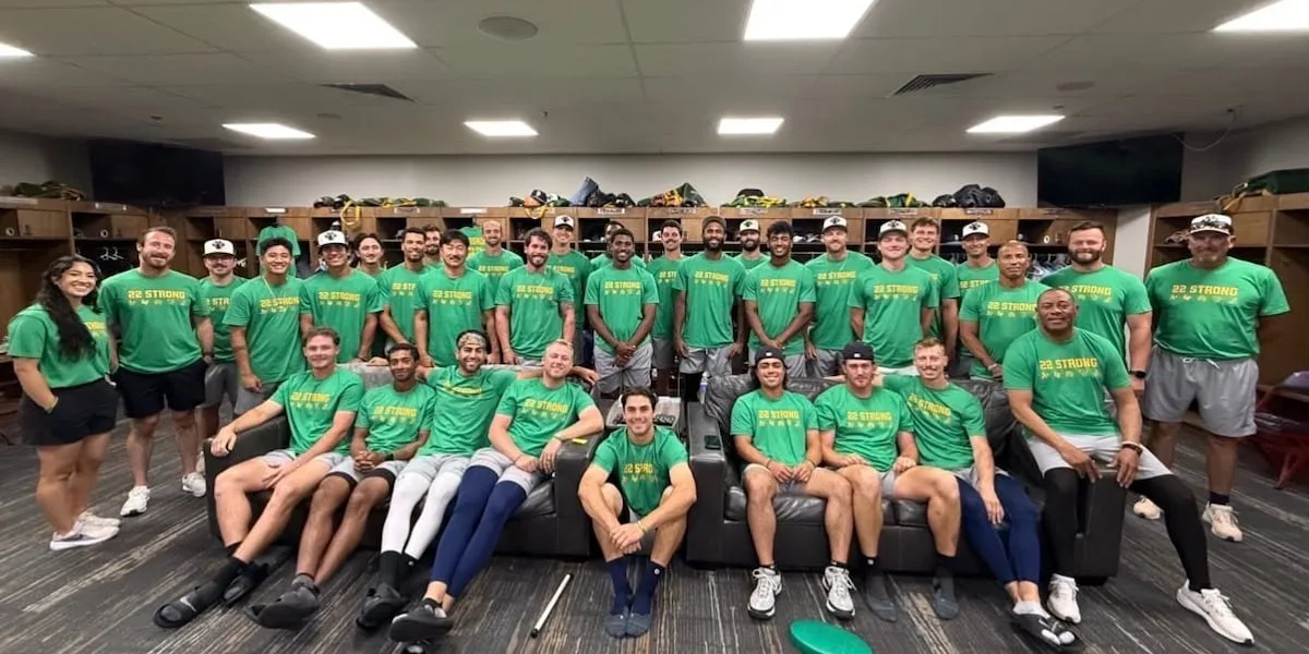 RockHounds, A's organization wear '22 Strong' shirts for Ryan Lasko