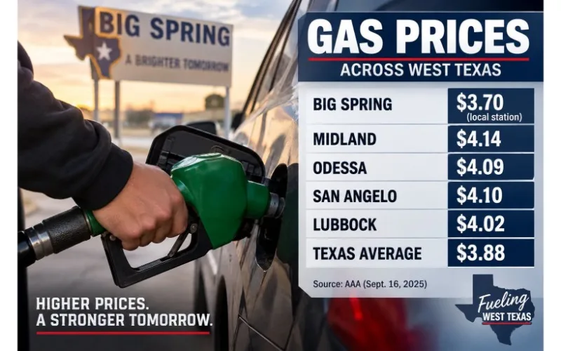 Gas Prices Keep Climbing in Big Spring and Across West Texas