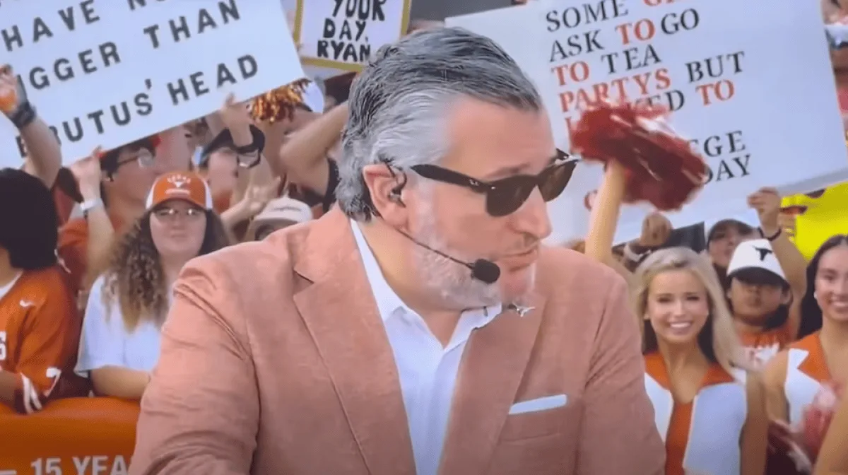U.S. Sen. Ted Cruz booed relentlessly at UT football game