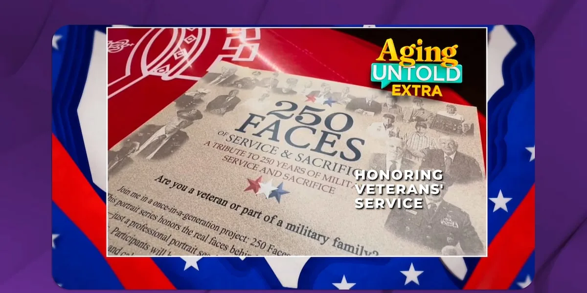 Photographer captures 250 veterans' portraits to honor service