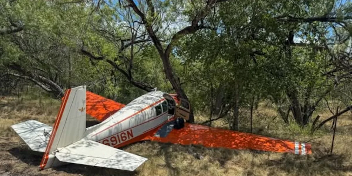Pilot escapes with minor injuries after plane crash northwest of Luling