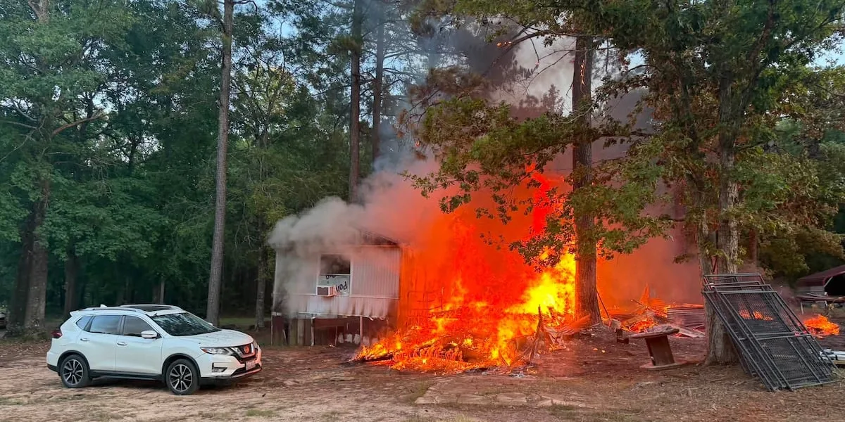 Residents escape to safety as firefighters battle burning Rusk County home