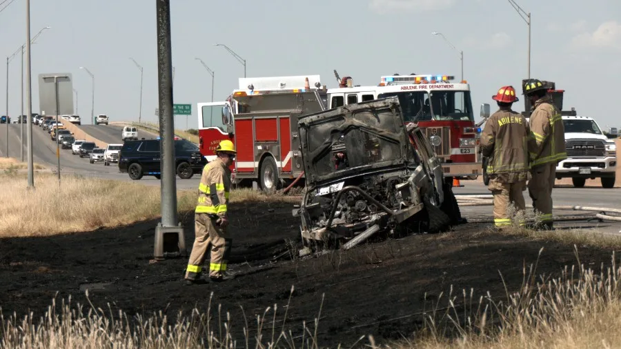 Car catches fire on Winters Freeway in Abilene