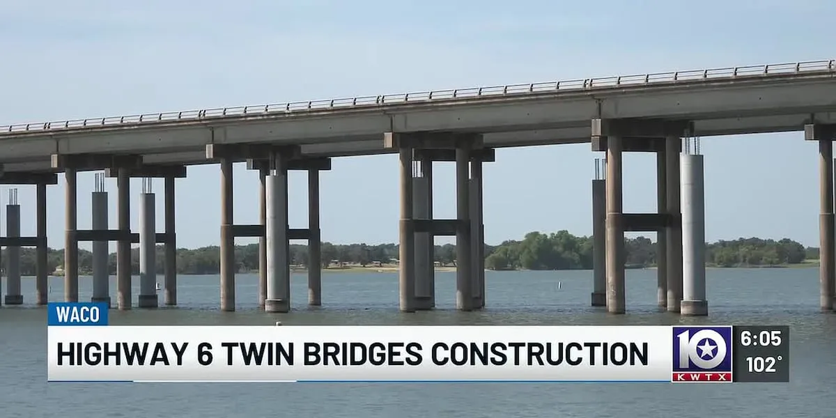 Major traffic shift coming to Highway 6 Twin Bridges over Lake Waco
