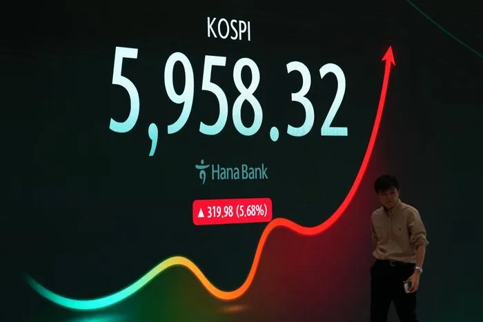 Shares in Asia rise after a rally on Wall Street, and oil prices gain more than 1%