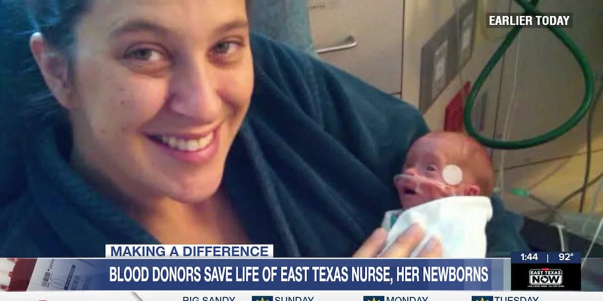 Van family credits blood donors with saving mother, twins during emergency birth
